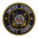 Coast Guard Patch w/ White Text