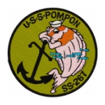 USS Pompon SS-267 Patch