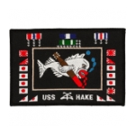 USS Hake Battle Flag Patch