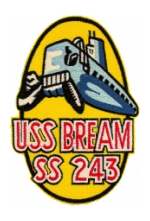 USS Bream SS-243 Submarine Patch