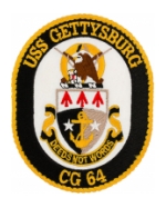 USS Gettysburg CG-64 Ship Patch
