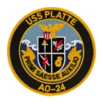 USS Platte AO-24 Ship Patch