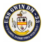 USS Gwin DM-33 Ship Patch