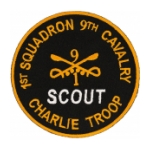 1st Squadron 9th Cavalry Scout Charlie Troop Patch