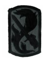 198th Infantry Brigade Patch Foliage Green (Velcro Backed)