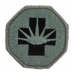 8th Medical Brigade Patch Foliage Green (Velcro Backed)