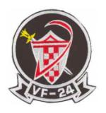 Navy Fighter Squadron VF-24 Patch