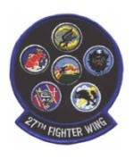 Air Force 27th Fighter Wing Patch