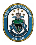 USS Shenandoah AD-44 Ship Patch