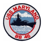 USS Maryland BB-46 Ship Patch