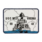 USS West Virginia BB-48 Ship Patch