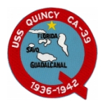 USS Quincy CA-39 Ship Patch