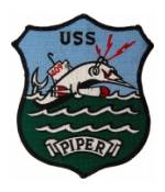 USS Piper SS-409C with Shield Submarine Patch