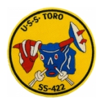USS Toro SS-422 Bull Submarine Patch