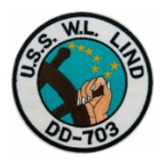 USS W.L. Lind DD-703 Ship Patch