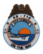 USS Hamner DD-718 Ship Patch