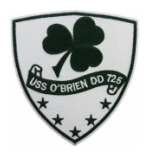 USS OBrien DD-725 Ship Patch