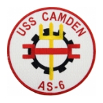 USS Camden AS-6 Ship Patch