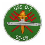 USS O-7 SS-68 Submarine Patch