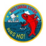 USS Sarda SS-488 Red Fish Submarine Patch