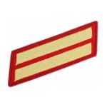 Marine Corps Service Stripes - Double (Red/Gold)