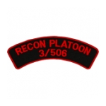3rd Recon 506th Airborne Infantry Regiment Patch