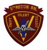 5th Marine Recon Battalion Patch