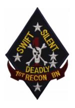 1st Marine Recon Battalion Patch