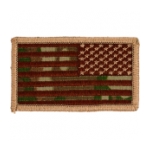 American Flag Patch Multicam w/ Velcro (Reversed) 