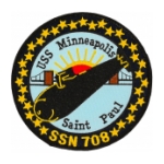 USS Minneapolis SSN-708 Patch