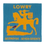 USS Lowry DD-770 Ship Patch