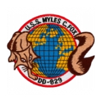 USS Myles C. Fox DD-829 Ship Patch