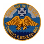 USS Charles R. Ware DD-865 Ship Patch