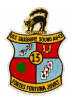 USS Salisbury Sound AV-13 Ship Patch