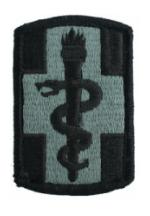 330th Medical Brigade Patch Foliage Green (Velcro Backed)
