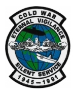 Cold War Eternal Vigilance Silent Service 1945-1991 Patch