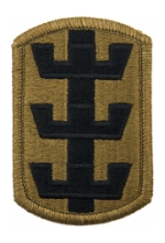 130th Engineer Brigade Scorpion / OCP Patch With Hook Fastener