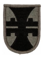 412th Engineer Brigade Patch Foliage Green (Velcro Backed)