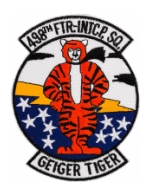 Air Force 498th Intercept Squadron Patch (Geiger Tiger)