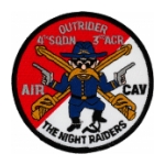 Outrider 4/3 Air Cavalry Regiment The Night Raiders Patch (Dress)