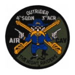 Outrider 4/3 Air Cavalry Regiment The Night Raiders Patch (OD)