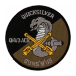 Quicksilver 4/3 Air Cavalry Regiment Guns-R-Us Patch (OD)