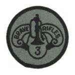3rd Armored Cavalry Patch Foliage Green (With Hook Fastener)