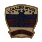 Army 1st Battalion 229th Aviation Regiment  C Company (Blue Max) (Desert) Patch