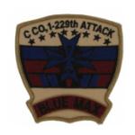 Army 1st Battalion 229th Aviation Regiment  C Company (Blue Max) (Desert) Patch
