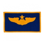 Air Force Senior Pilot Wing Patch (Gold On Blue)