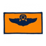 Air Force Master Pilot Wing Patch (Blue On Gold)