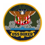 USS Boxer LPH-4 Ship Patch (Volens Et Potens)