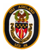 USS Ashland LSD-48 Ship Patch (Deliver Liberty Defend Freedom)
