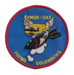 Scout Bombing Squadron Patch VMSB-243 Gold Bricks